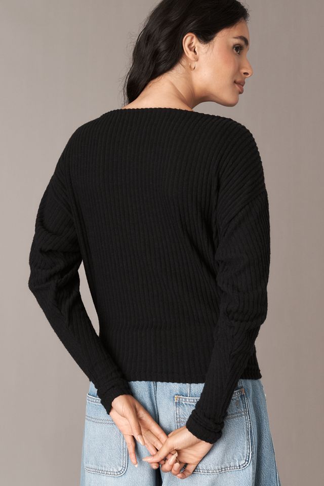 Pilcro Long-Sleeve Cozy Top
