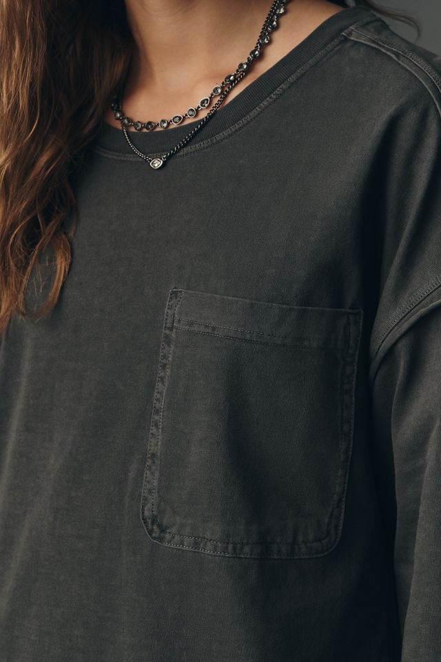 Pilcro Long-Sleeve Boyfriend Tee #1
