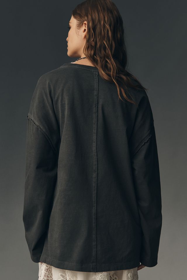 Pilcro Long-Sleeve Boyfriend Tee #2
