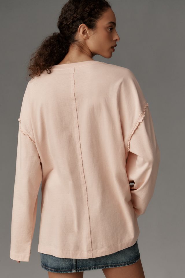 Pilcro Long-Sleeve Boyfriend Tee #2