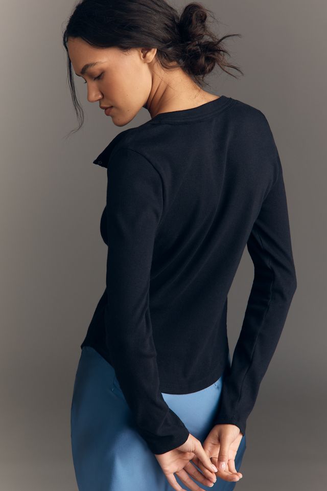 Pilcro Long-Sleeve Henley | Anthropologie