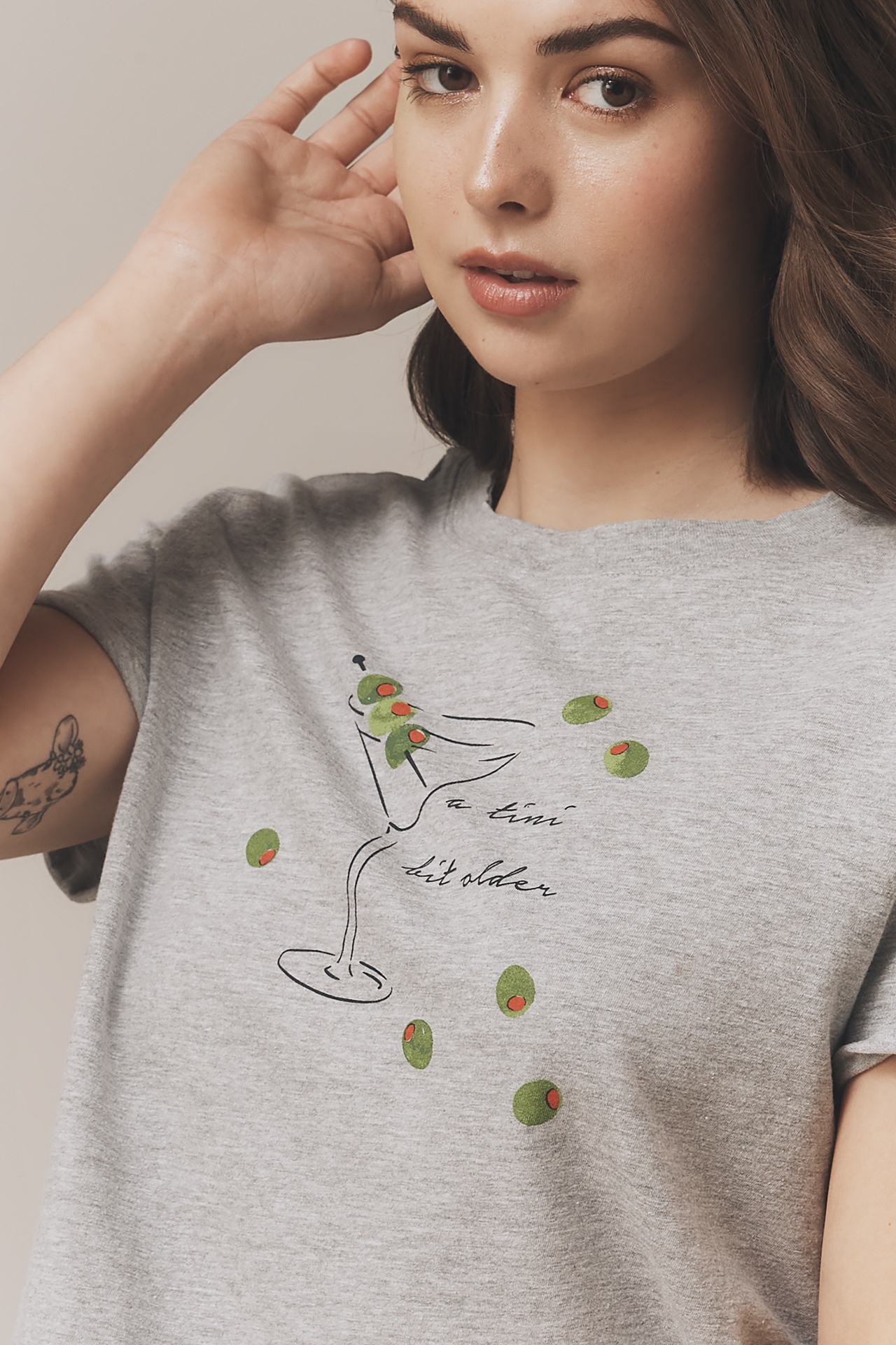 The Caitlin Embroidered Boxy Tee by Maeve