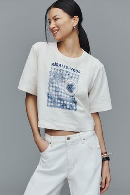 Le t-shirt Cory à manches courtes coupe boxy par Maeve