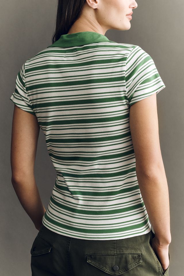 Maeve Short-Sleeve Collared Henley #2