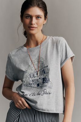 Maeve Cory Short-Sleeve Graphic Tee | Anthropologie
