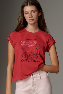By Anthropologie x Mlgrs Design Cotton Graphic T-Shirt