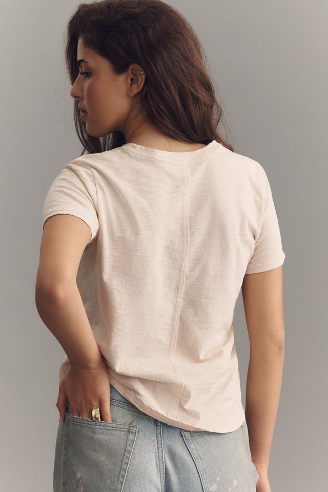 Pilcro Bennie Cotton Slim Crew Neck Tee #2