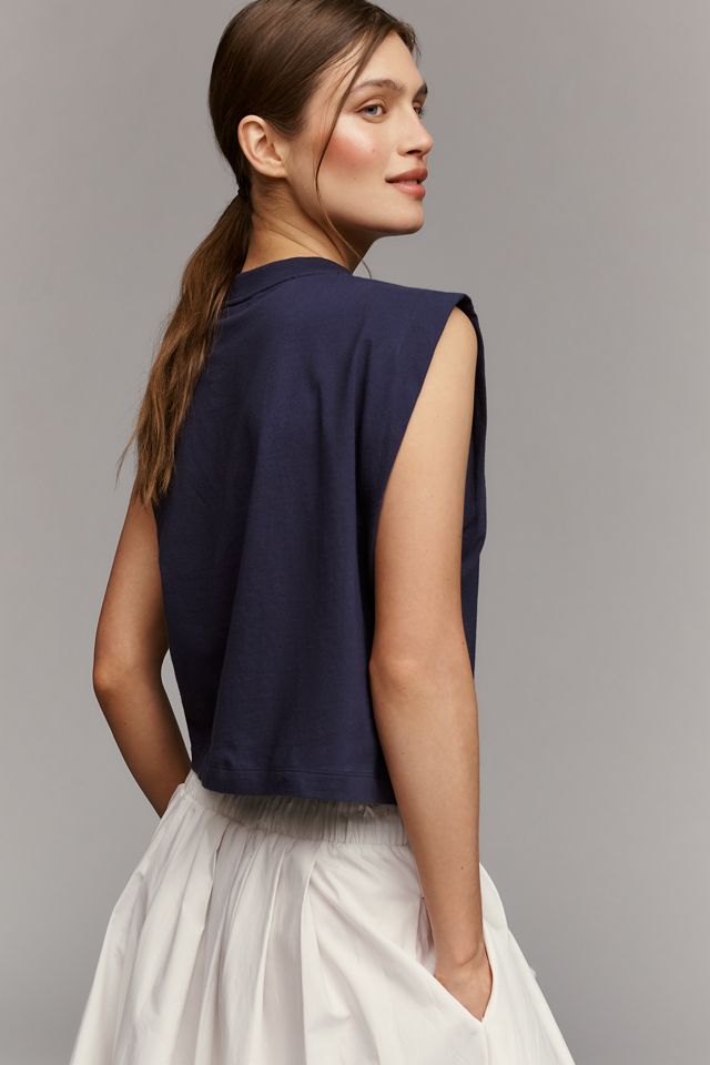Maeve Cotton Graphic Muscle Tank #1
