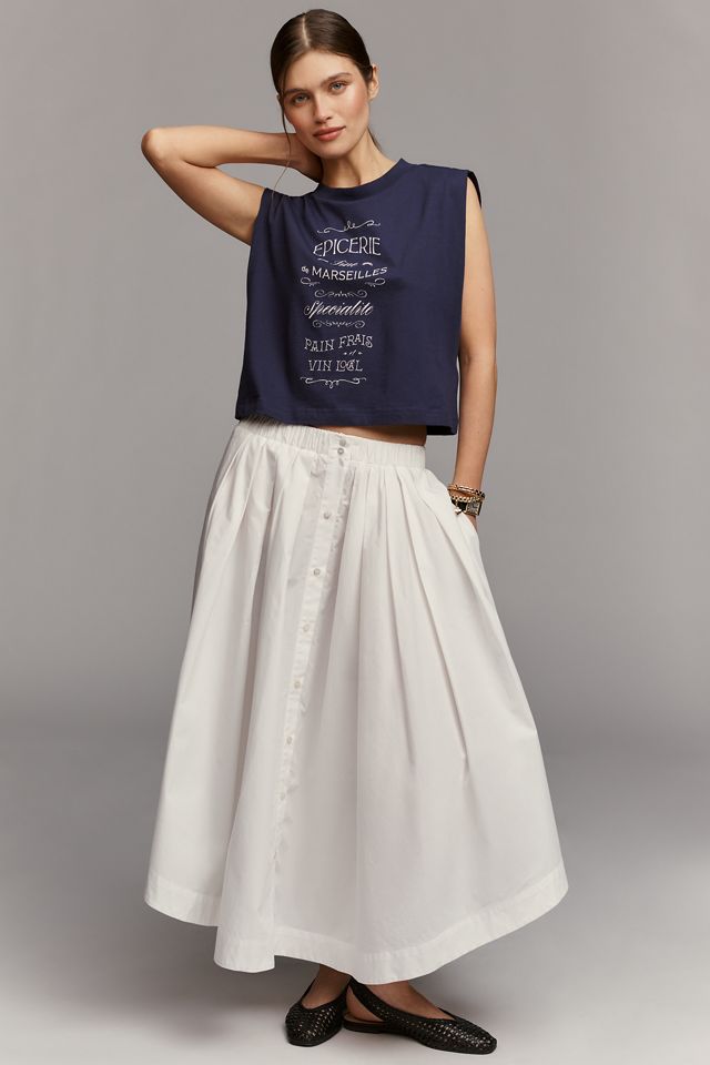 Maeve Cotton Graphic Muscle Tank #2
