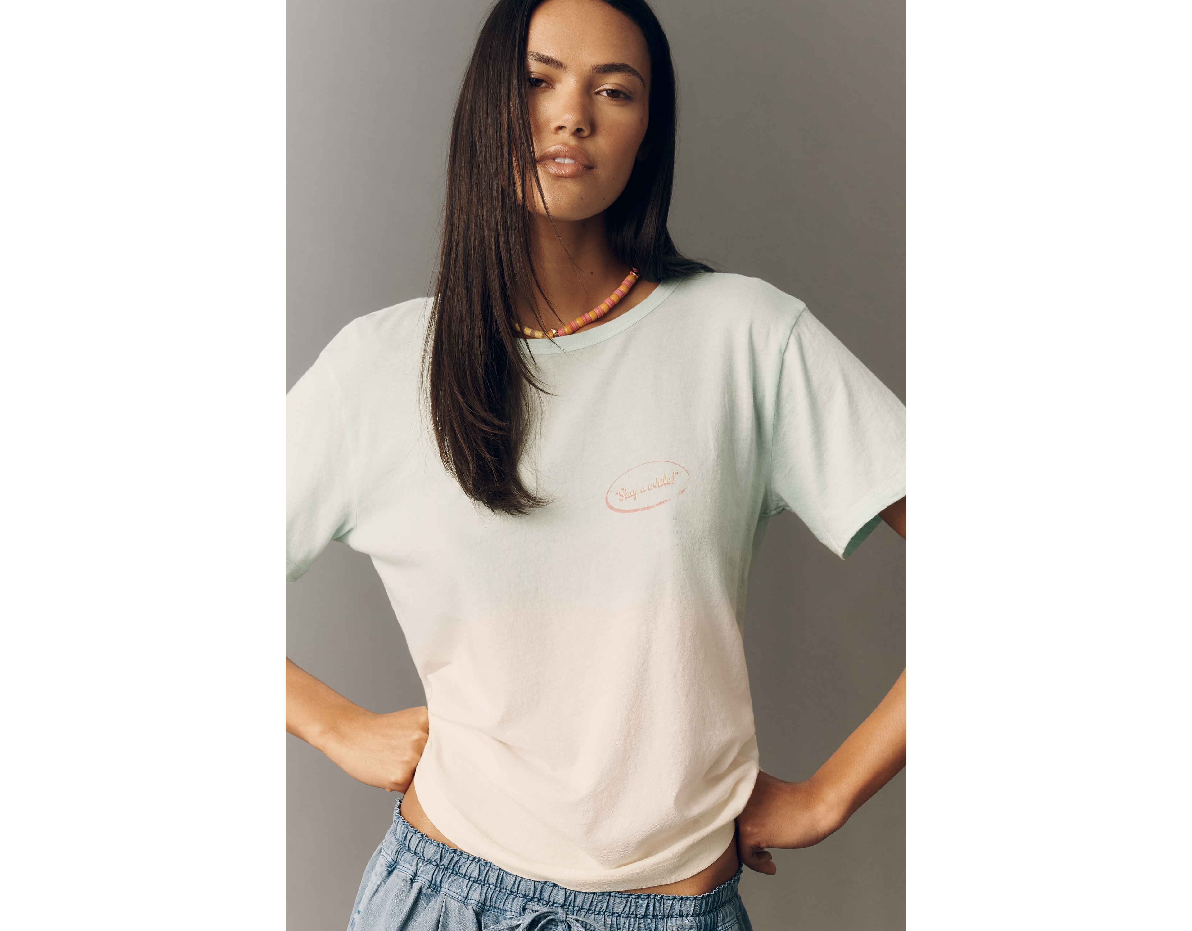 Pilcro 100% Cotton Heritage Ringer Tee