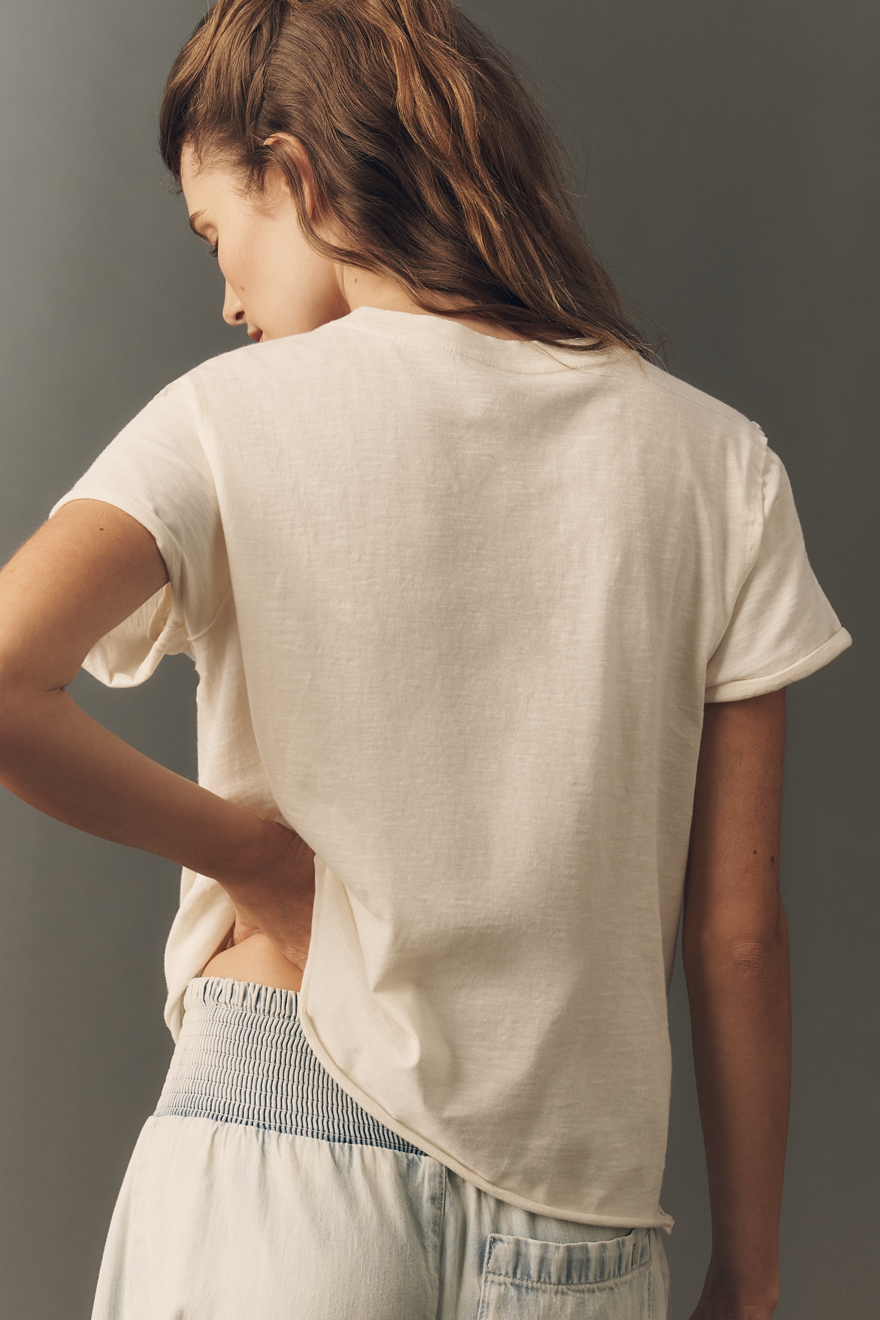 Maeve 100% Cotton Graphic Boxy Tee