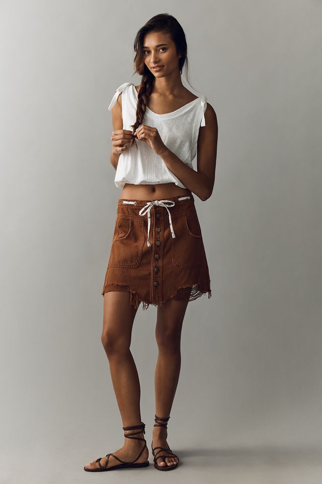 Pilcro Cotton Tie Shoulder Bubble Tee #2