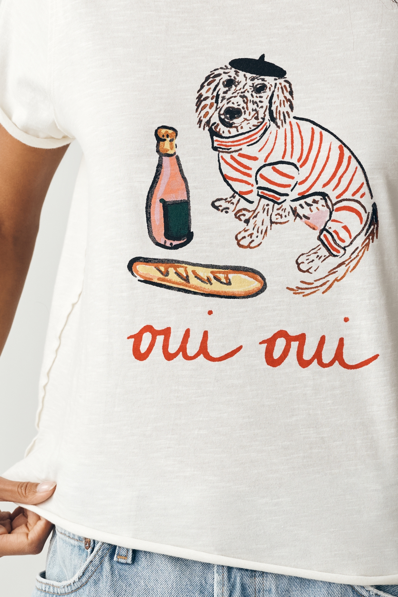 Maeve Caitlin Cotton Boxy Tee by Nikki Ackerman
