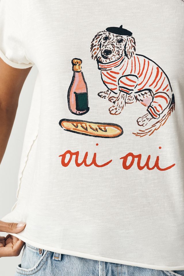 Maeve Caitlin Cotton Boxy Tee by Nikki Ackerman | Anthropologie