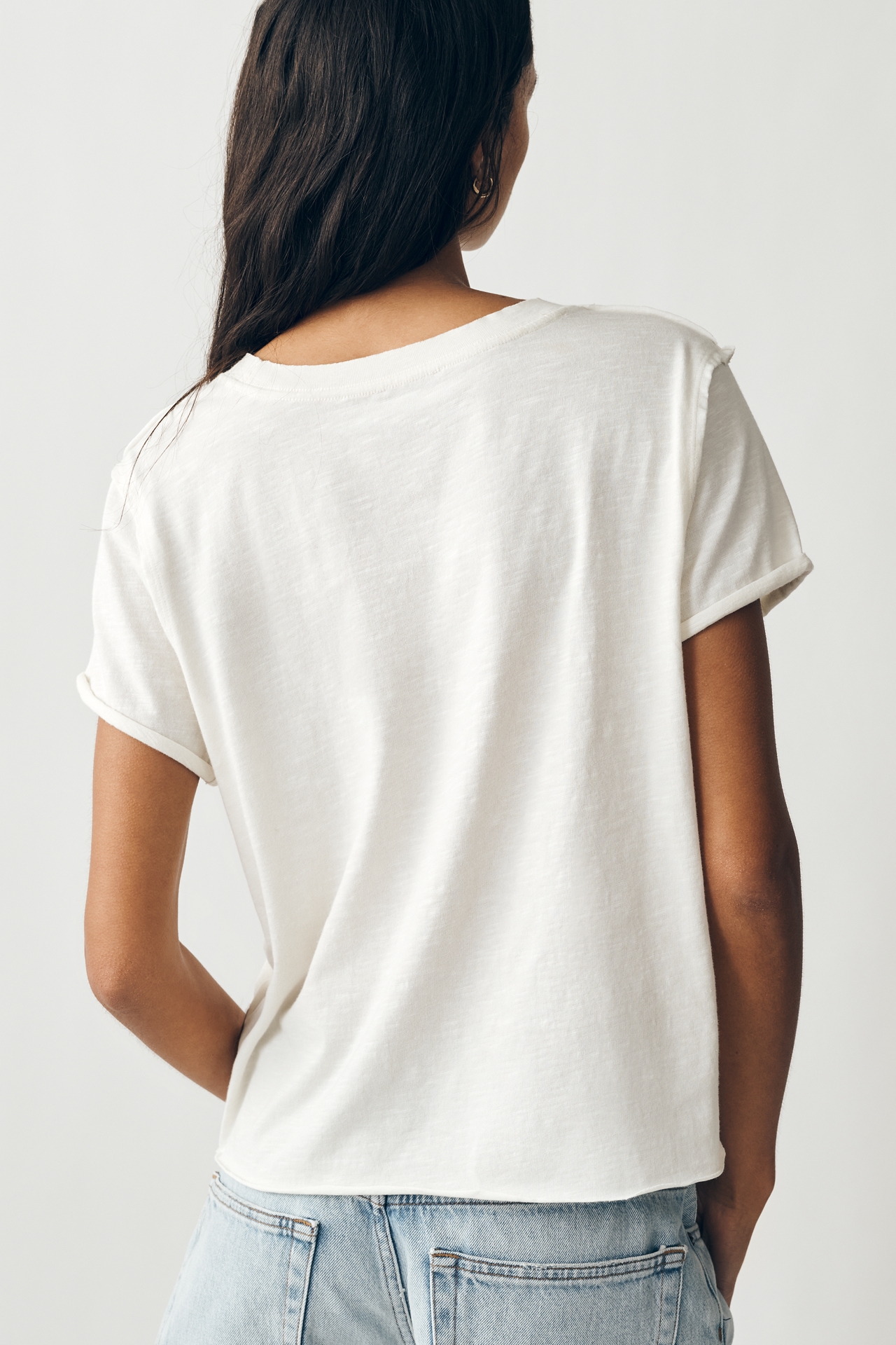 Maeve Caitlin Cotton Boxy Tee by Nikki Ackerman