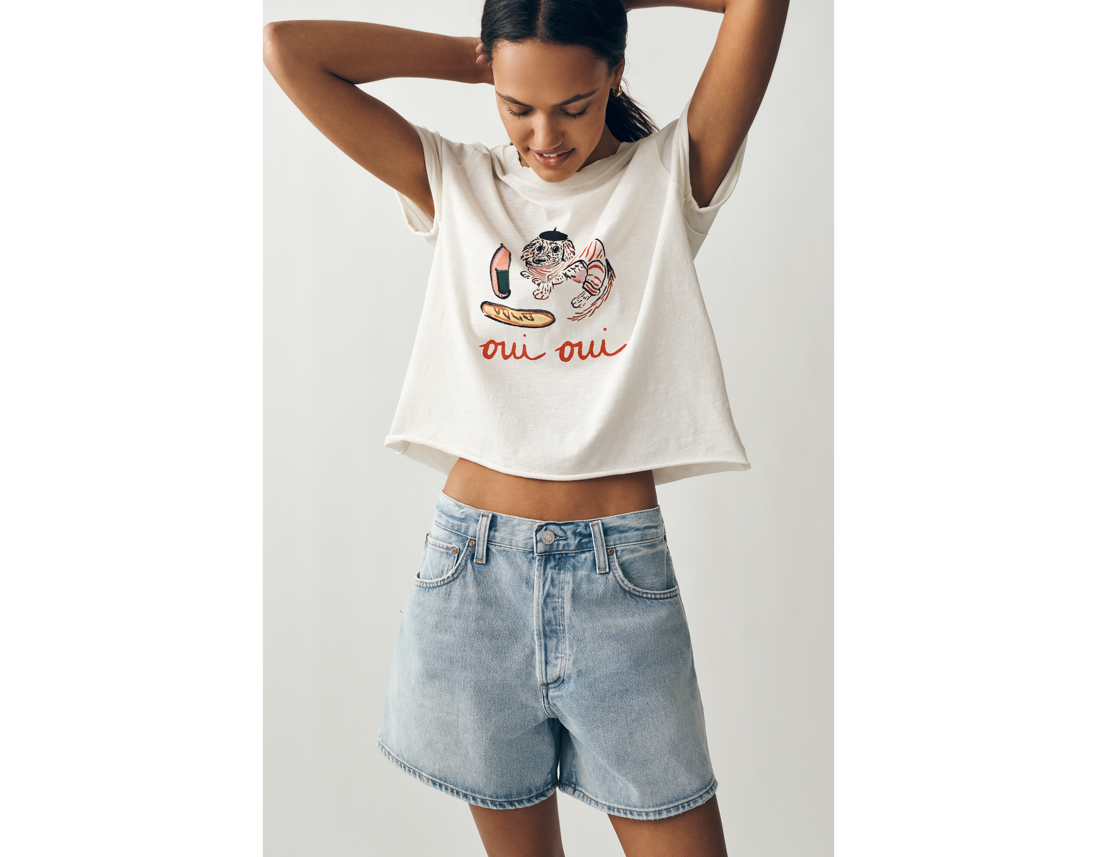 Maeve Caitlin Cotton Boxy Tee by Nikki Ackerman