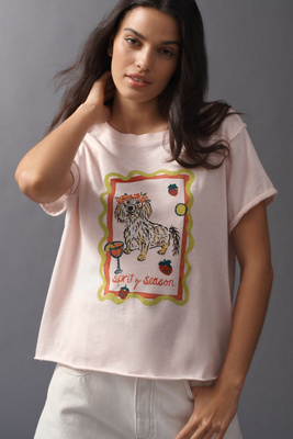 Maeve Caitlin Cotton Boxy Tee by Nikki Ackerman | AnthroHome