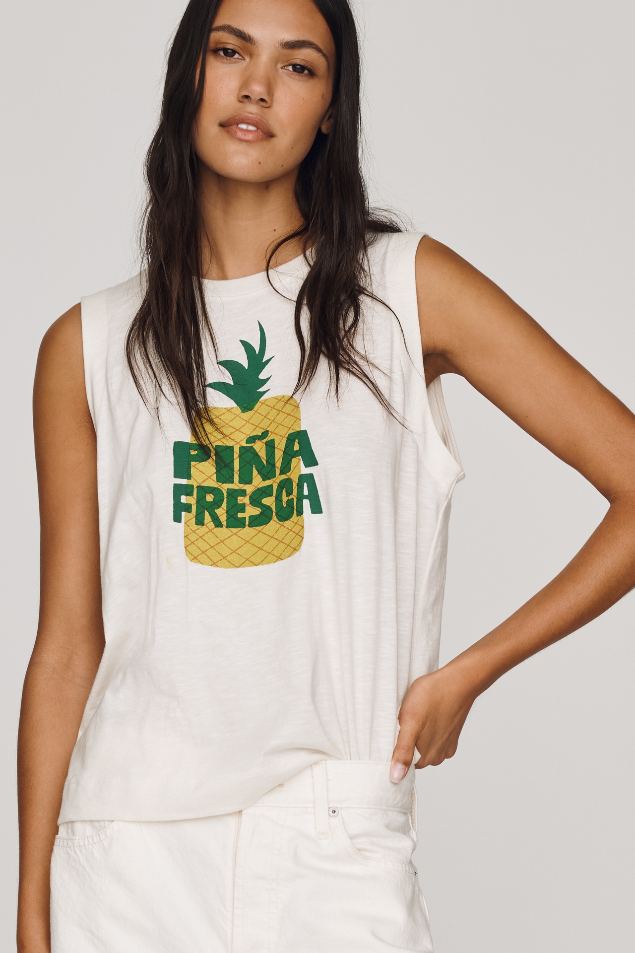 Maeve Cotton Piña Fresca Tee