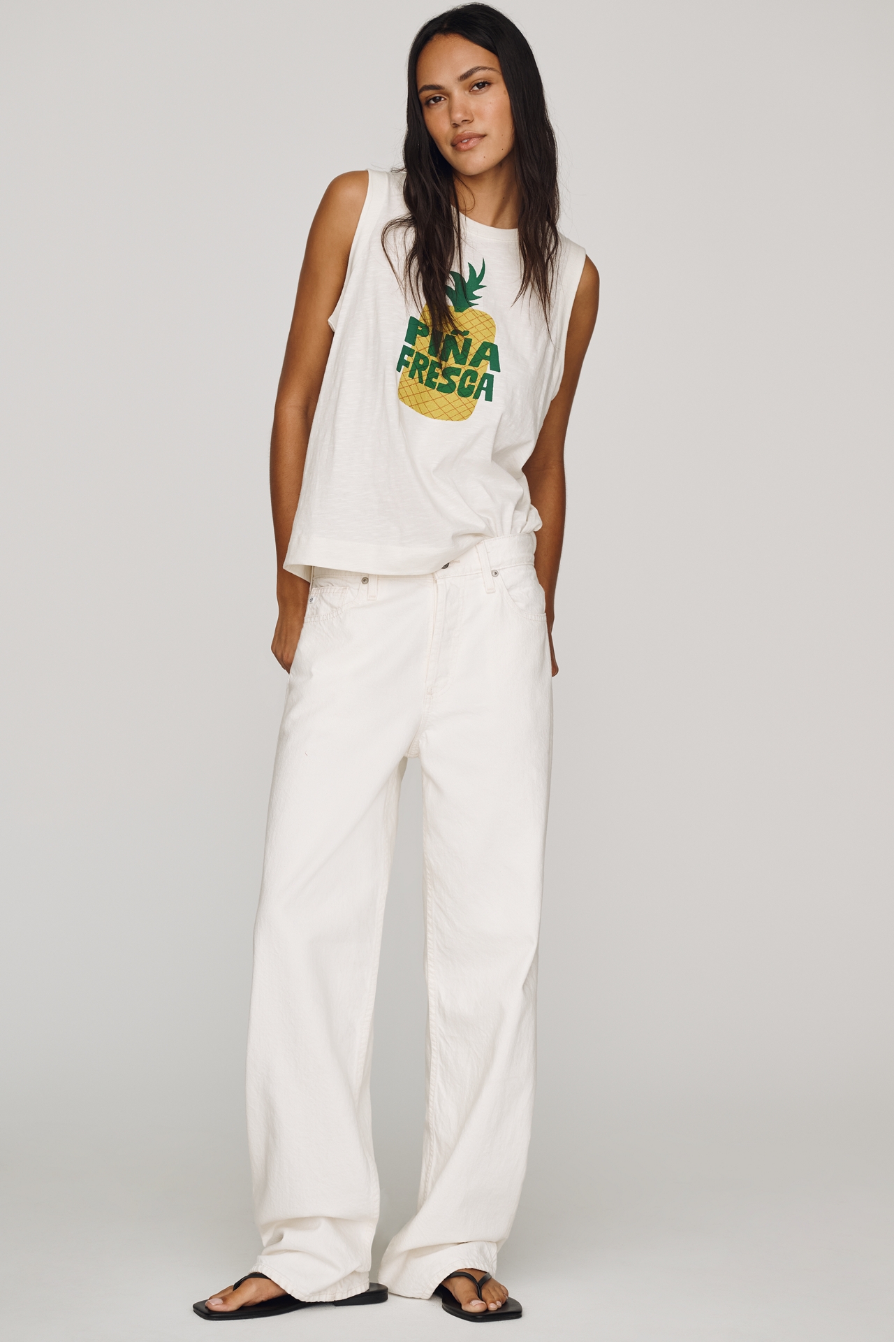 Maeve Cotton Piña Fresca Tee