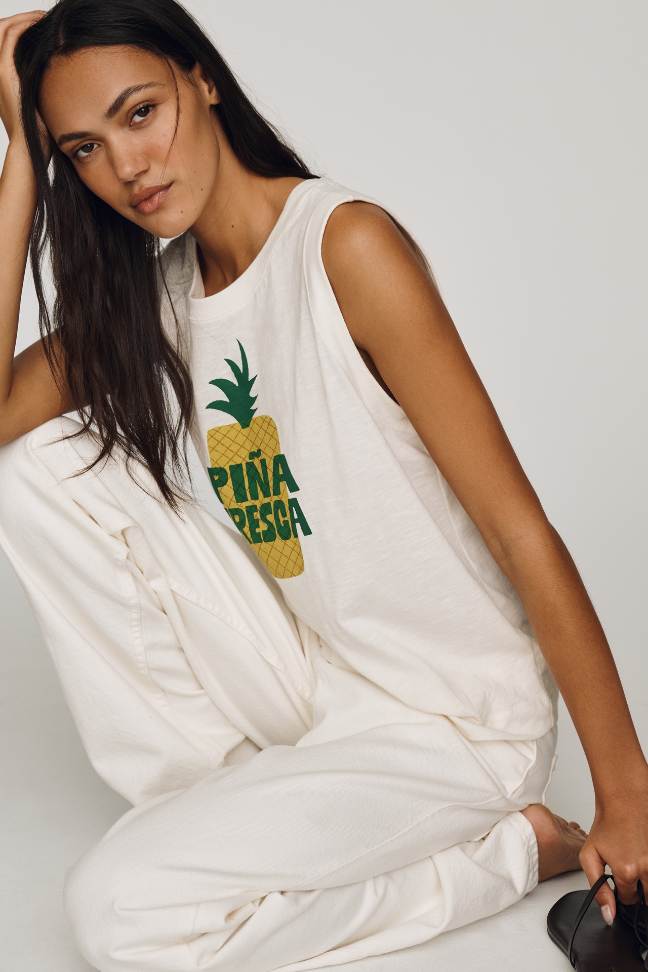 Maeve Cotton Piña Fresca Tee