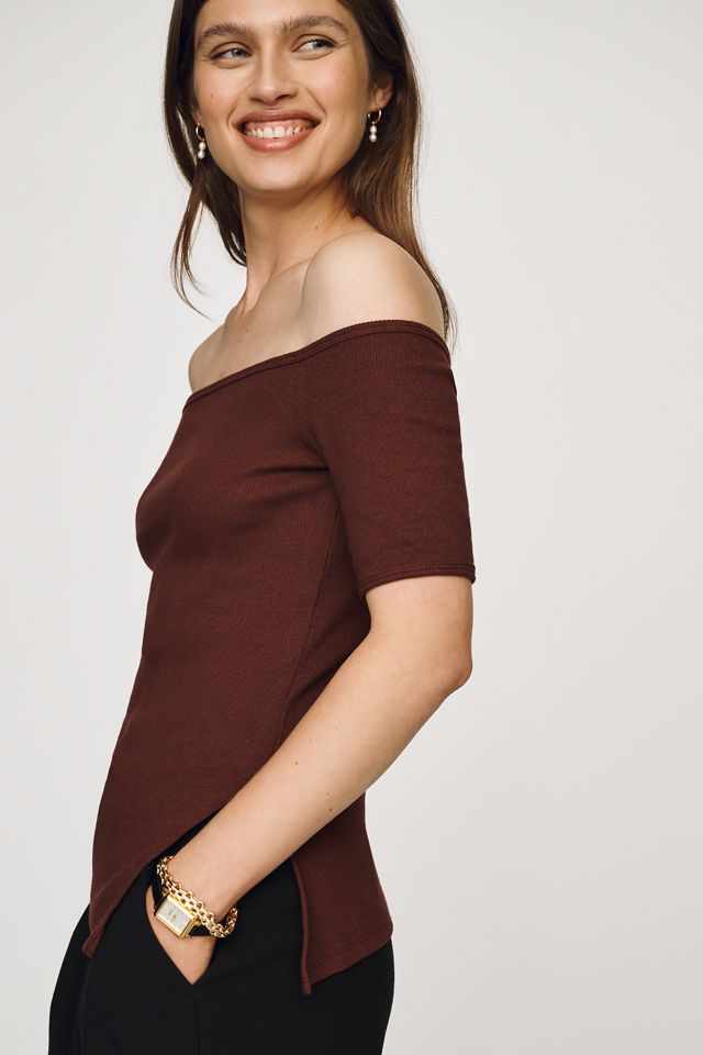 Maeve Oslo Off-the-Shoulder Tee #1