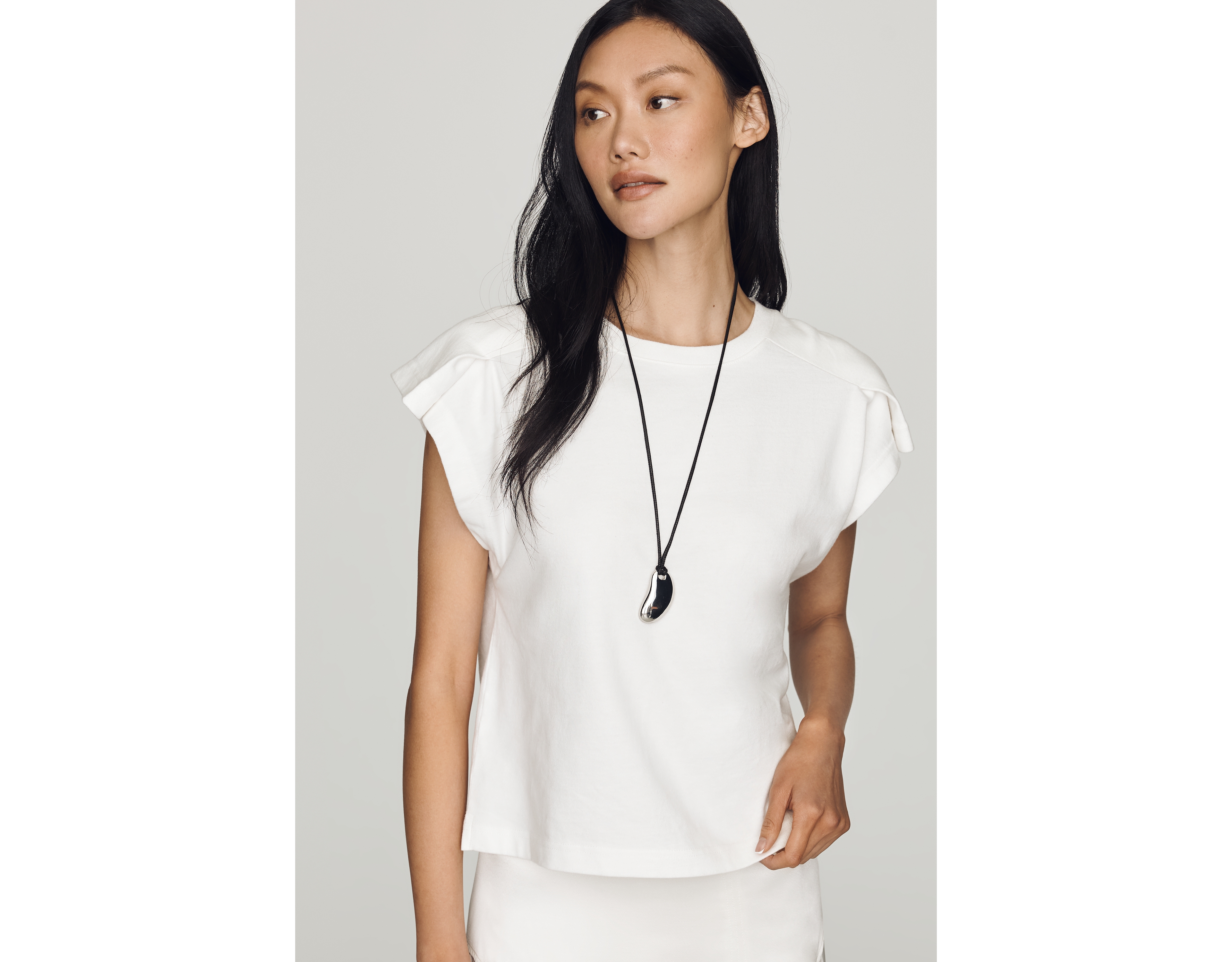 Maeve 100% Cotton Structured Tee