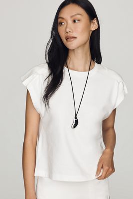 Maeve Cotton Structured Tee