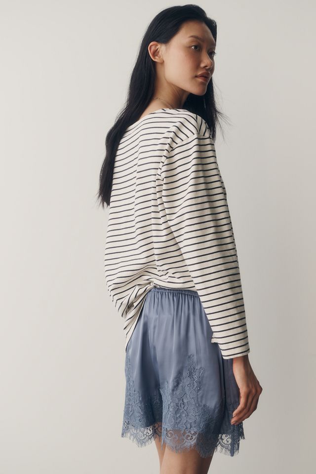 Maeve Greer Cotton Relaxed Long-Sleeve Top #1