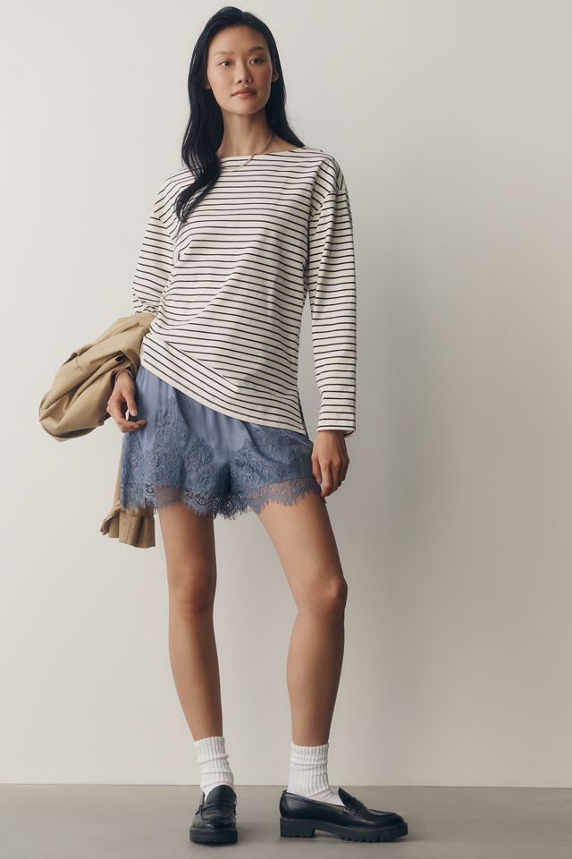 Maeve Greer Cotton Relaxed Long-Sleeve Top #2