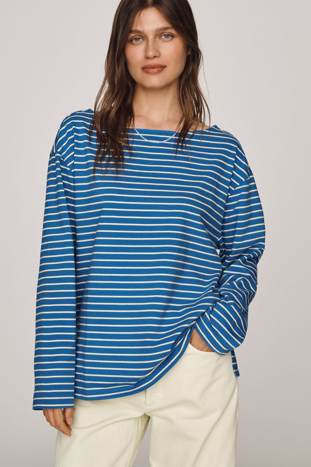 Maeve Greer 100% Cotton Relaxed Long-Sleeve Top #3