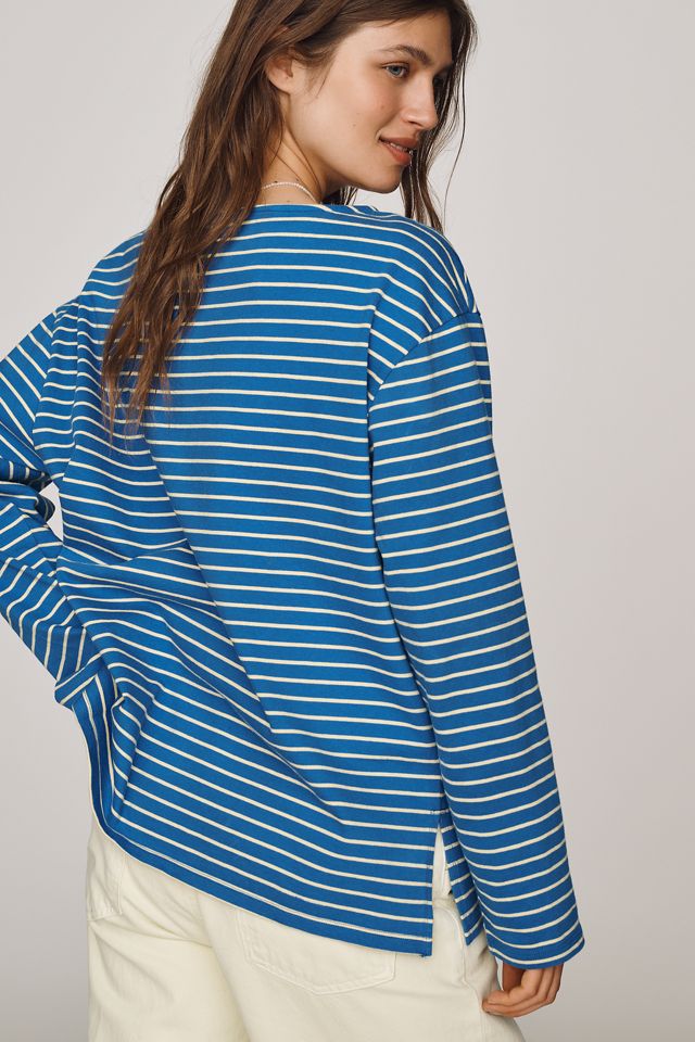Maeve Greer 100% Cotton Relaxed Long-Sleeve Top #4