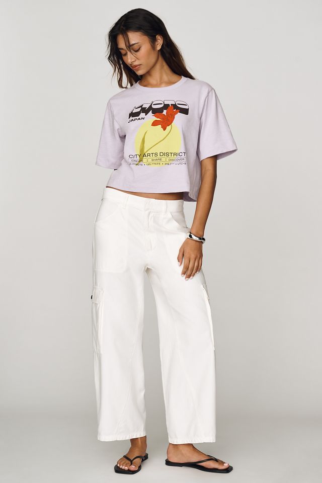 Maeve Cotton Cropped Graphic T-Shirt #2