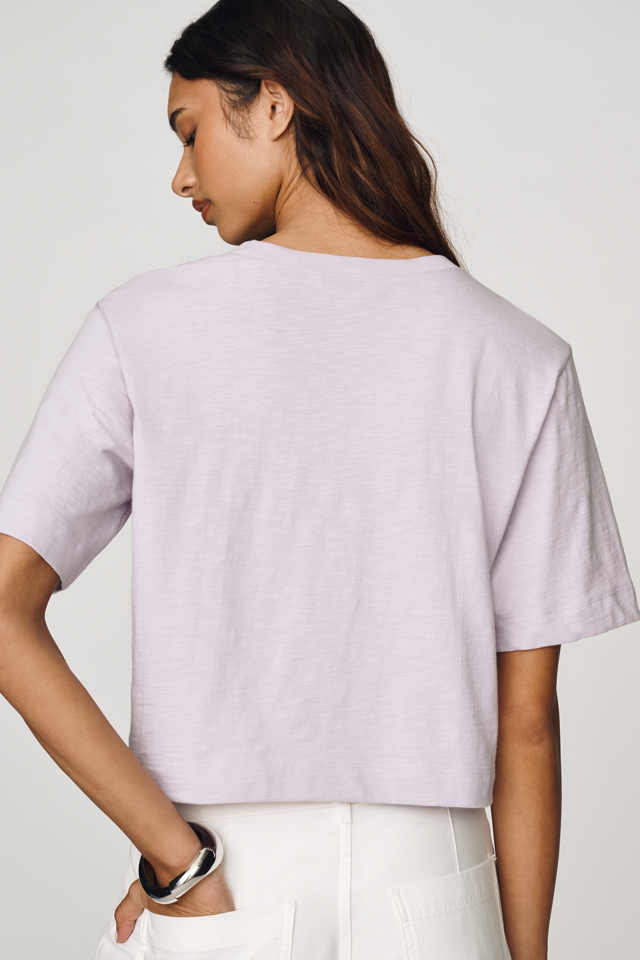 Maeve Cotton Cropped Graphic Tee