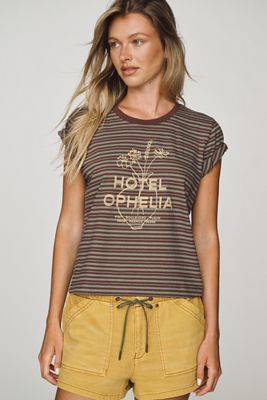 By Anthropologie Hotel Ophelia Cotton Graphic Tee