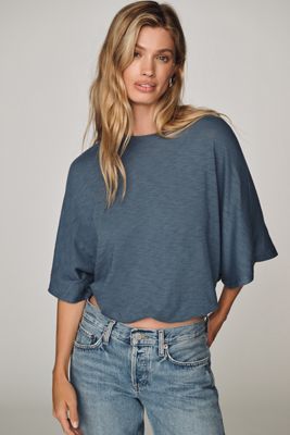 By Anthropologie 100% Cotton Oversized Bubble Shirt