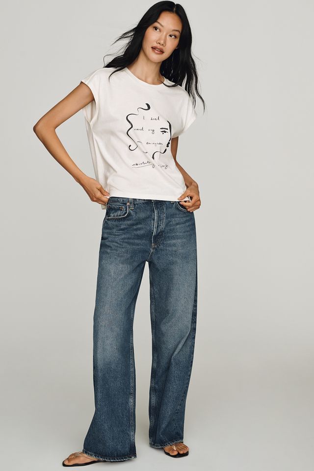 By Anthropologie Cotton Tee by Kit Agar #3