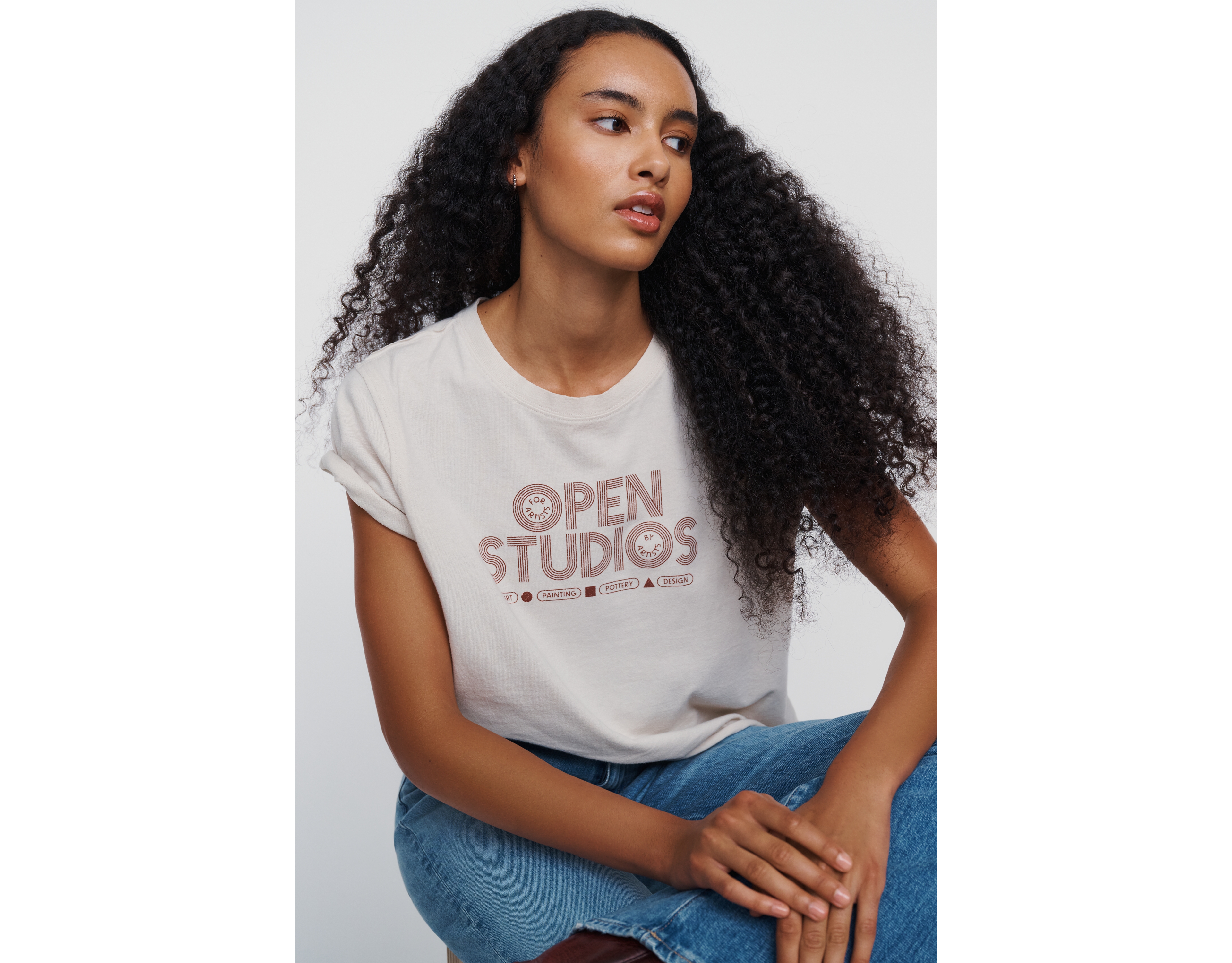 Maeve Caitlin 100% Cotton Boxy Tee
