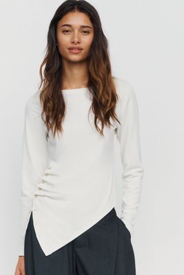 Top Asimmetrico in Misto Cotone-Modal Maeve