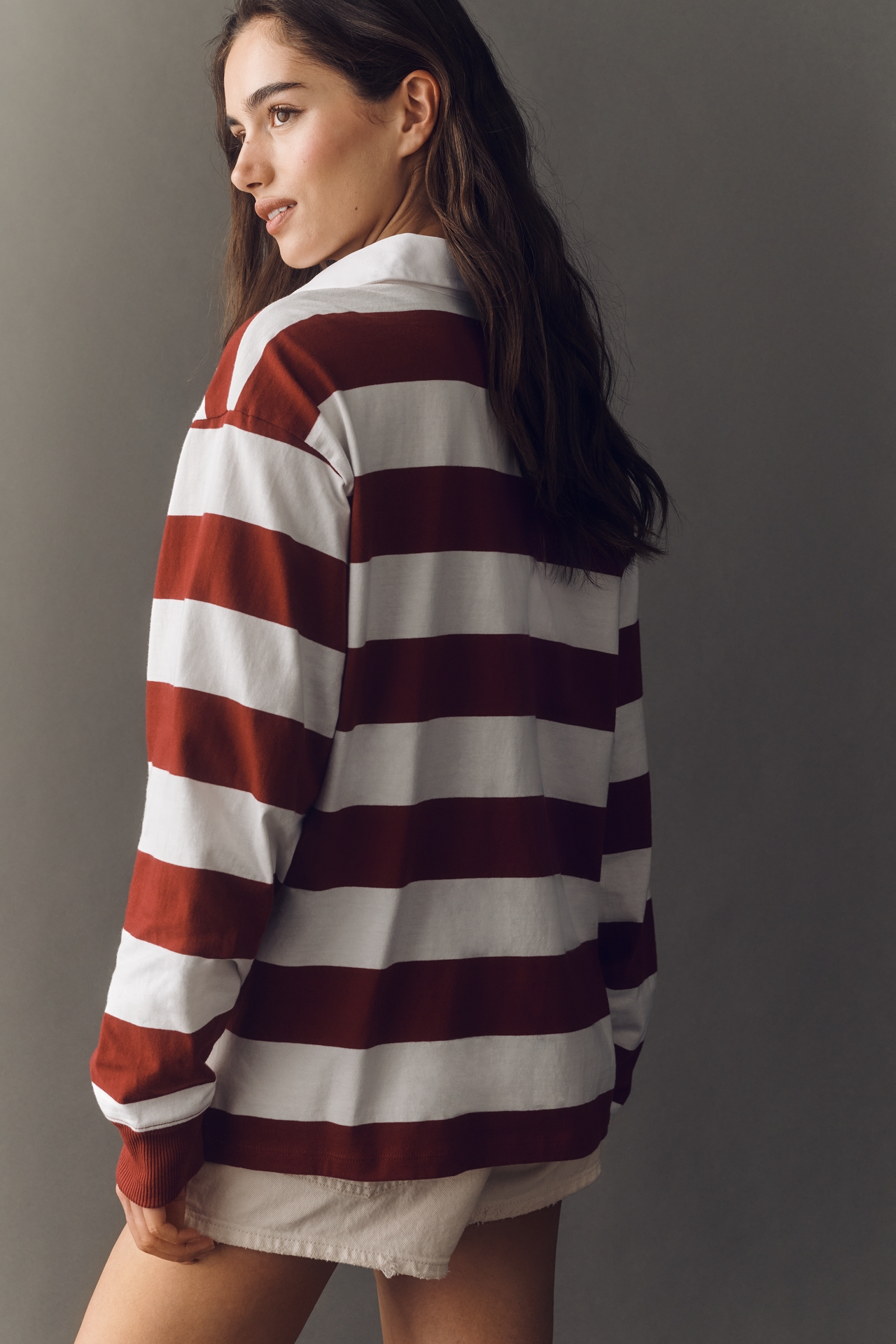 Good American Cotton Rugby Top