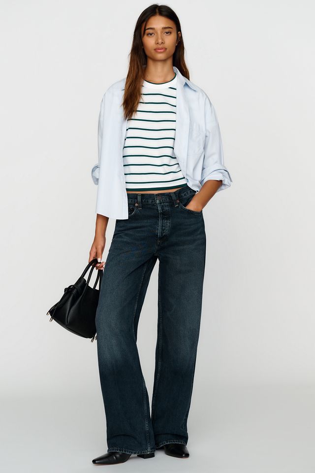 Good American The Layered 100% Cotton Tee  #3