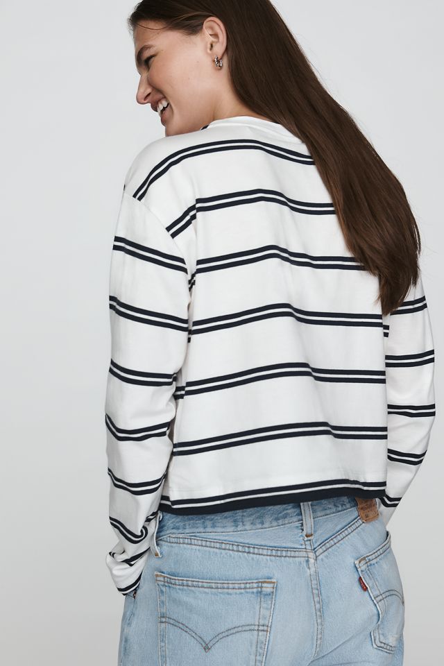 Good American 100% Cotton Layered Tee #1