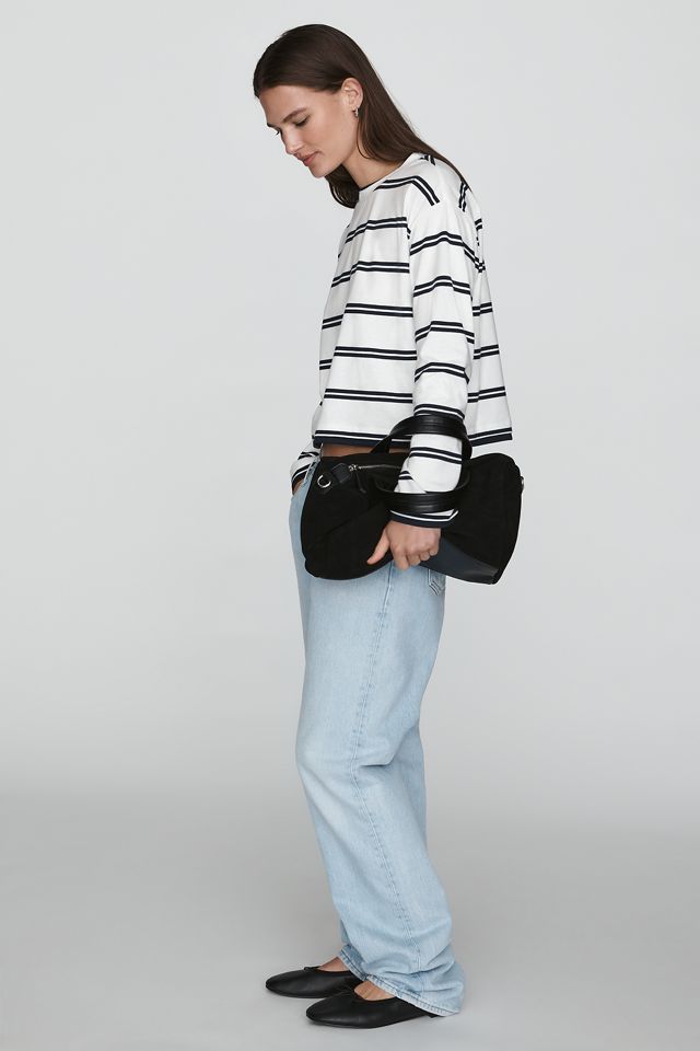 Good American 100% Cotton Layered Tee #2