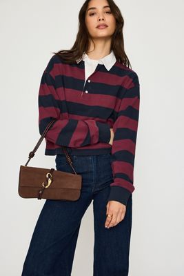 Good American Crop Rugby Top