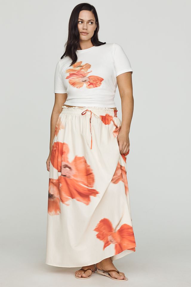 Never Fully Dressed Blurred Floral Graphic Tee #7