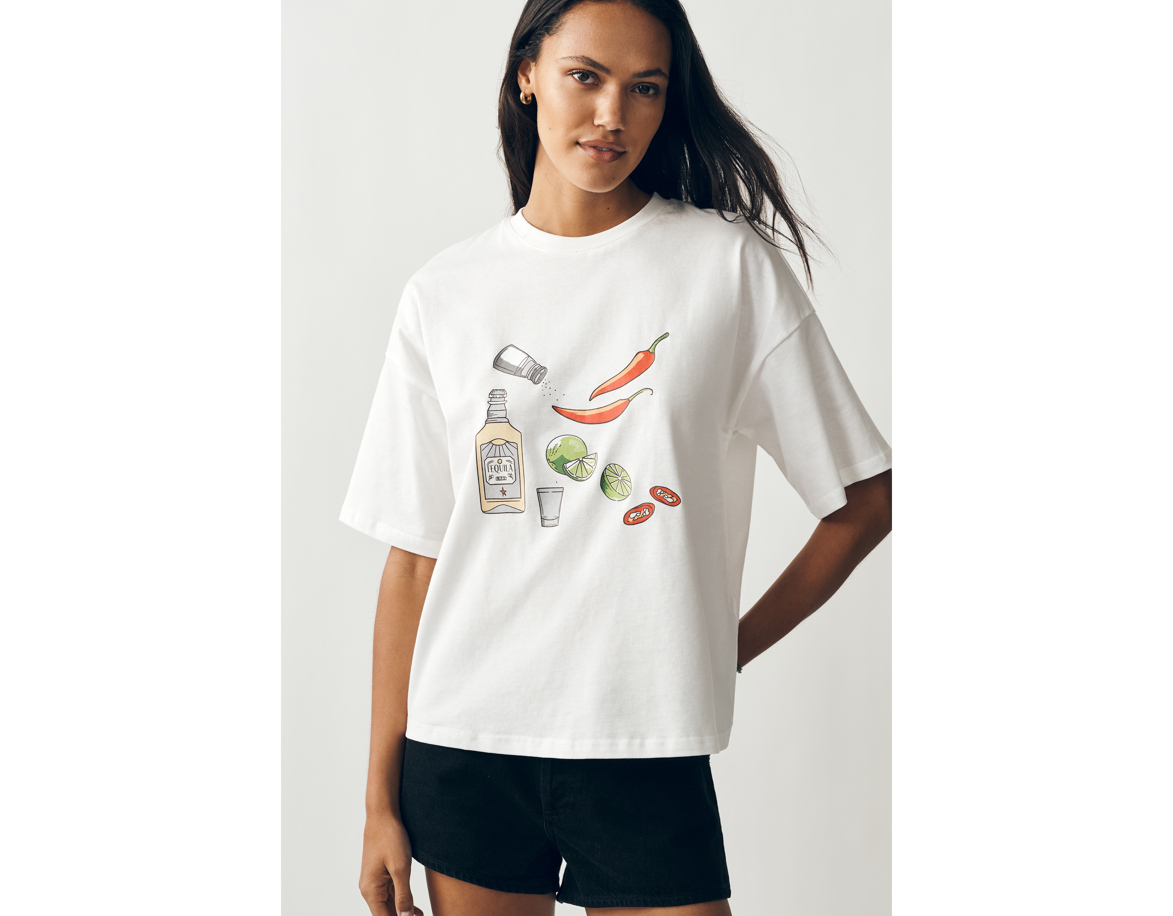 Never Fully Dressed Spicy Marg Cotton Graphic Tee
