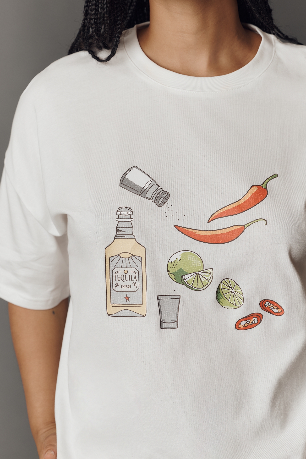 Never Fully Dressed Spicy Marg Cotton Graphic Tee