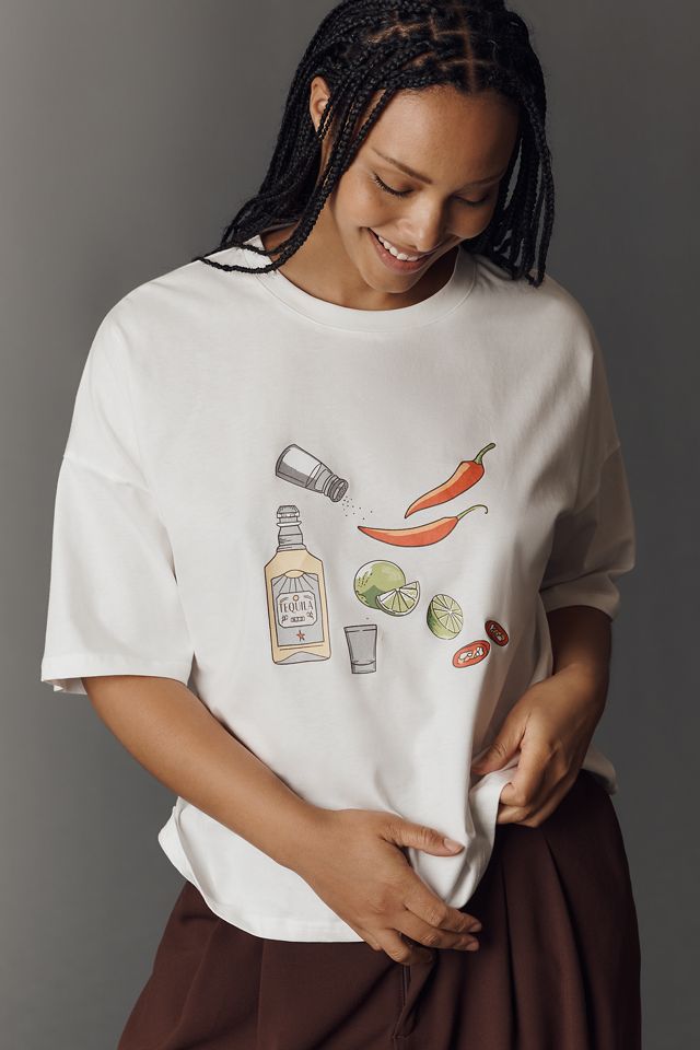 Never Fully Dressed Spicy Marg Cotton Graphic Tee #4