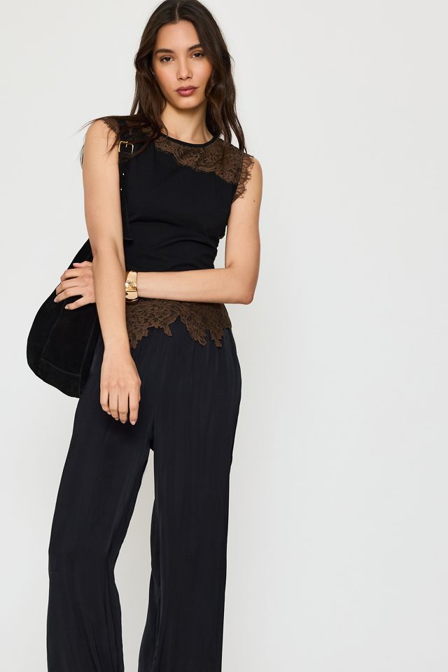 Never Fully Dressed Lace Jersey Top #3