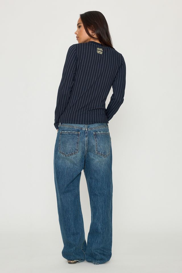 Never Fully Dressed Pinstripe Long-Sleeve Top #4