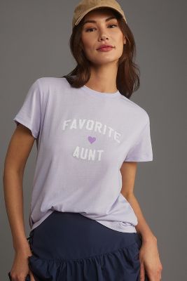 Shop Favorite Daughter Favorite Aunt Tee In Purple